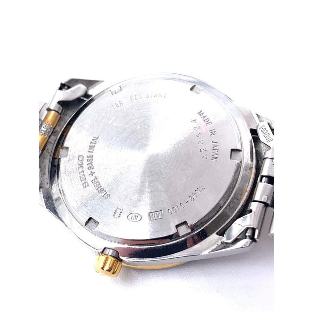 Used SEIKO Watch Quartz Bi-color