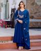 Women Designer Party Wear Top Tunic Kurta Pant Dupatta Set Indian Bollywood Kurti Dress