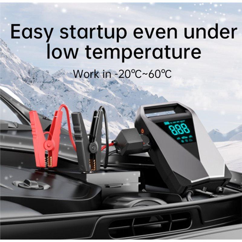 New!Car Jump Starter Air Pump 4 In 1 Air Compressor Tire Pump 14800Mah Battery Booster Pack Car Booster Starting Device