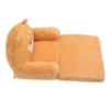 Kids Chair Couch Cartoon Folding Cute Couch Portable Sofa Chair for Home Schools Brown Puppy 2
