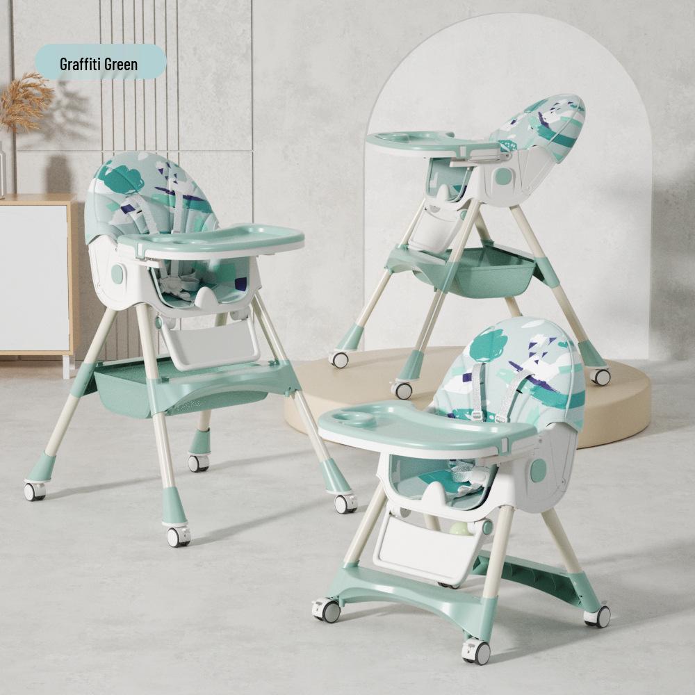 Regulowane Krzesełko dla Dziecka: Krzesełko do karmienia niemowląt i małych dzieci z tacką