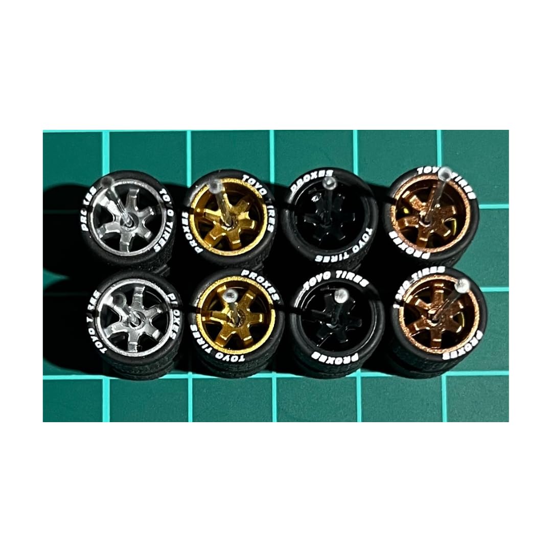 

Кастомные колеса для 4 машин Стиль TE37 Серебристые Золотые Черные Бронзовые AH0097 Мини-машинки 1/64 & & & Прибл. 11.0мм и т.д.. [Использовал]