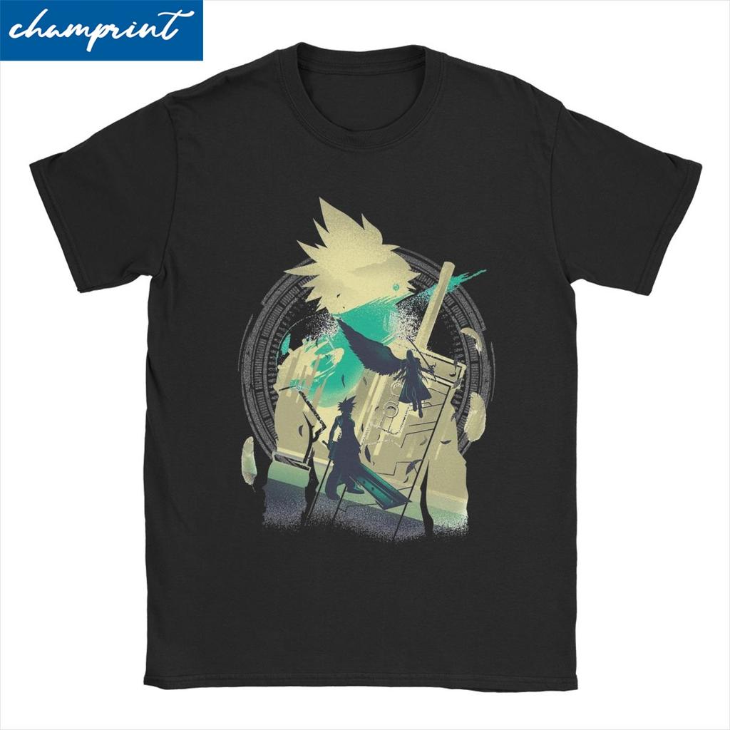 Fantasy Final Soldier Trička Pánská Dámská Hra Vintage Bavlněné Tričko Kulatý Výstřih Krátký Rukáv Trička Nápad na Dárek Oblečení