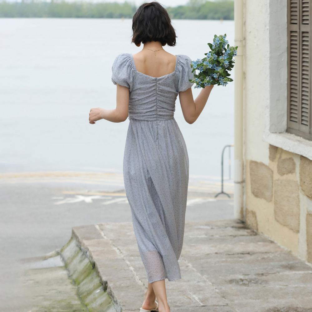 Laengsseon Ls_Puff Sleeve High Waist Dress