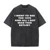 Gewaschenes Vintage The about You Grafik-T-Shirt Lustig sein in einer Fremdsprache T-Shirts Herren Retro Alternative Rock T-Shirts