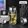 Goose Egg Double-Layer Glass Cup: Men's Car Tea Cup, Women's Pocket Cup, High-End Gift