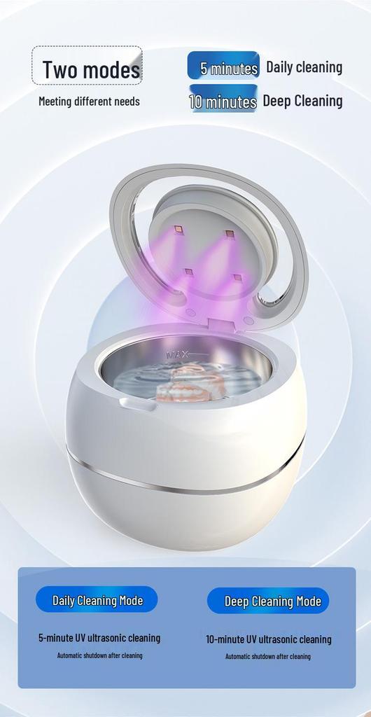 Denture & Jewelry Ultrasonic Cleaner with UV Function