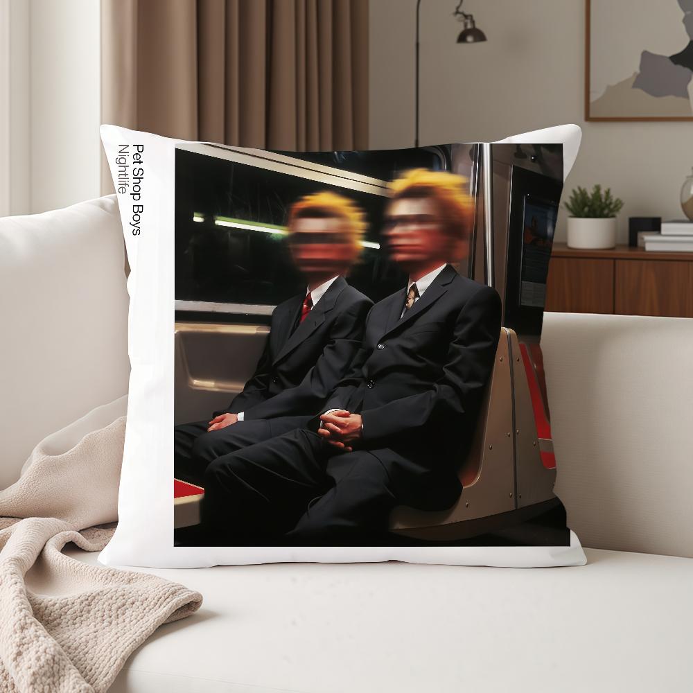 Band P-pet Shop B-boys Pillow Case Suitable For Bedrooms Living Rooms Cars Home Decoration
