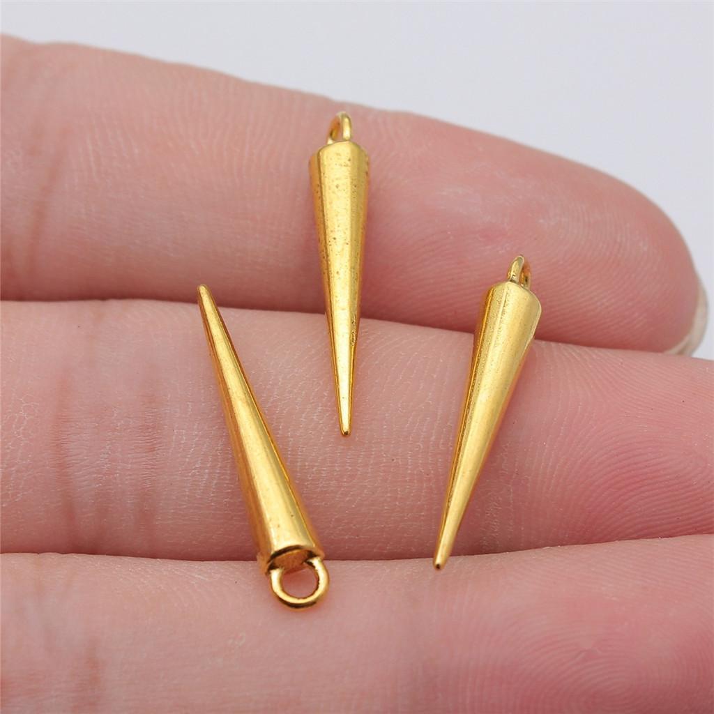 Accessories Parts Cone Shape Pendant End Beads Vintage Jewelry Supplies SA051