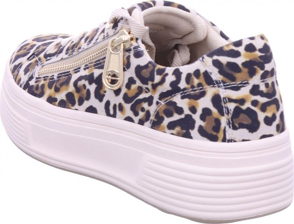 Кроссовки Tamaris на платформе с молнией из разноцветного леопарда