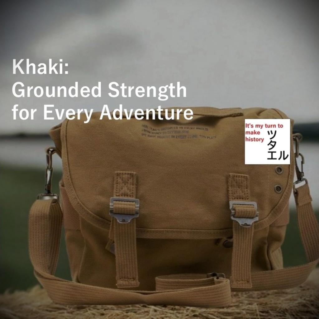Tsutaeru Military M1961 Combat Bag Military Shoulder Cotton Canvas Reproduction / M-1961 Bag, Bag, Bag, Bag, Replica, (Khaki)