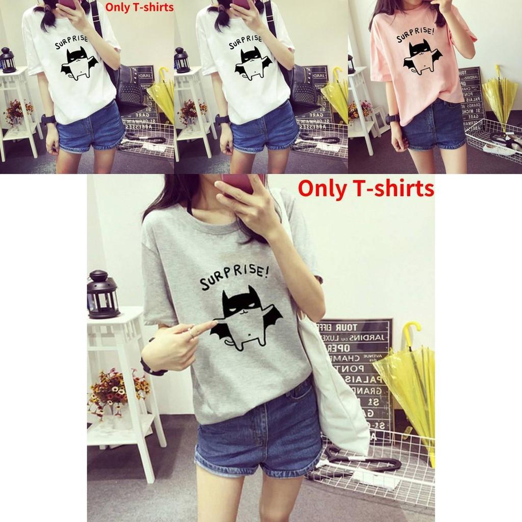 Trendy Summer Korean Style Women Short Sleeve T-shirt In Fashionable Loose Fit With Beautiful Print Designs Available In Multiple Sizes