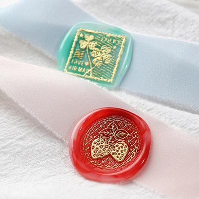Flower Sealing Wax Stamp for Christmas Envelopes Invitation Decoration Wax Seal Stamp Maple-Leaf Fire Paint Seal Head