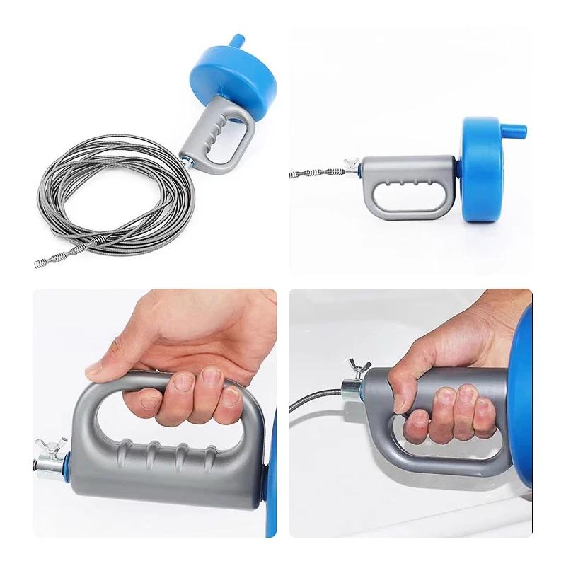 3M Meters Sewer Pipe Unblocker Snake Spring Pipe Dredging Tool For Bathroom Kitchen Hair Sewer Sink Pipeline Cleaning Tools