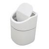 Desktop Garbage Can Button Flip Cover Reduce Odor Trash Debris Collector Can 2L Capacity
