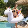 Summer Pool Inflatable Toys Cartoon Unicorn Shape Swimming Ring Toys for Kids Adults PVC Thickened  Air Beach Party Water