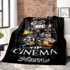 Graffiti Movie Customize Your Name Blanket Used For Chair Office Sofa Bed Camping Soft And Warm Giving Friends And Relatives Birthday Graduation Gift