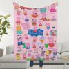 P-PeppaS-ES Blanket Throw Super Cosy Plush Living Room Sofa Couch Childish Birthday P-PigS Gifts