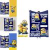 Minions Blanket With Geometric Pattern For Dorm Room And Office Comfort