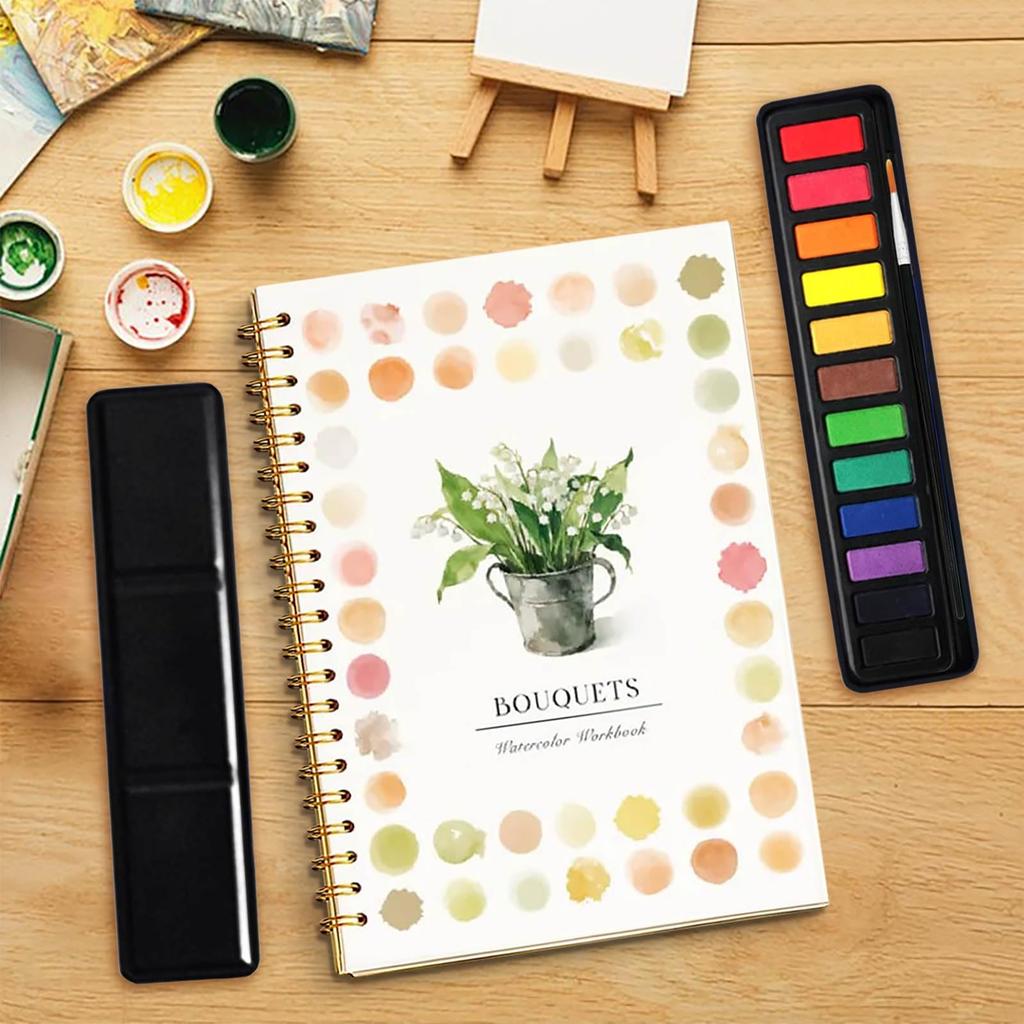 Watercolor Book For Beginners , Painting Set For Beginners , Easy Nature Scene Painting Set , Art Crafts For Creative Exploration (1ml)