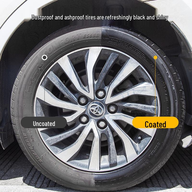Tire Shine & Conditioner: Dustproof, Anti-Ash, Black Bright Glaze for 3D Tire Refresh