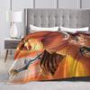 Lion King  Blanket Funny Cartoon Simba  Fleece Funny Warm Throw Blankets for Home Autumn/Winter
