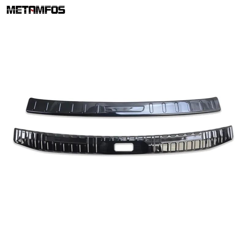 For Nissan Altima -2024 2025 Inner+Exterior Rear Trunk Bumper Foot Plate Tailgate Door Sill Scuff Guard Plate Accessories