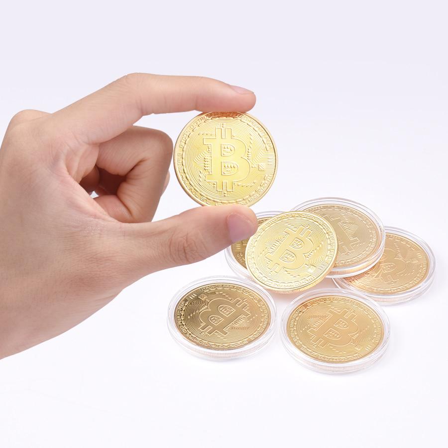 Buy Dropship Golden Plated Bitcoin Gift Casascius Bit Coin Art Collection  Physical Commemorative Coins at affordable prices — free shipping, real  reviews with photos — Joom