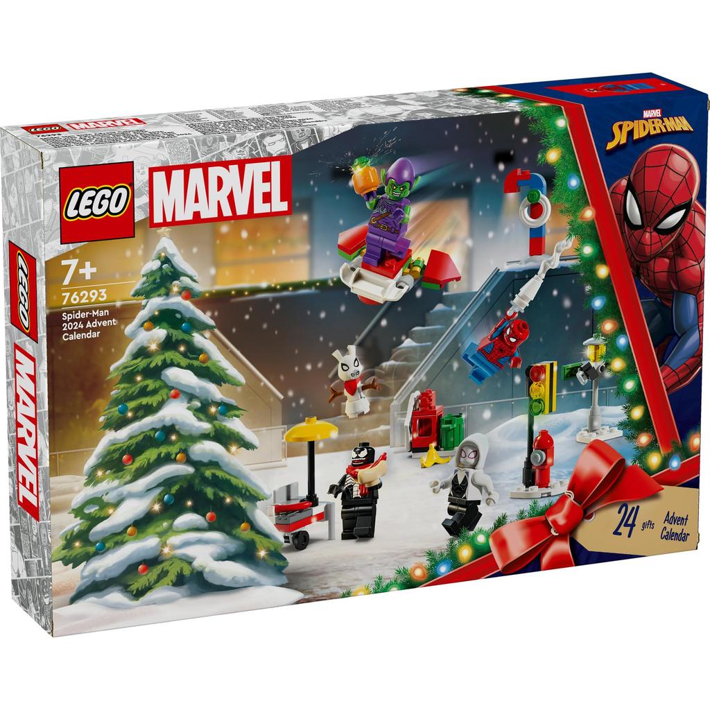 LEGO Superhelden LEGO Marvel Adventskalender 2024, Spielzeug, Geschenk, Geburtstagsblock, Weihnachten, Jungen, Mädchen, Kinder, 7 Jahre, 8 Jahre, 9 Jahre
