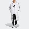 adidas 3ST Long Coat Outdoor Sports Hooded Stay Warm Down Jacket White Unisex H20762