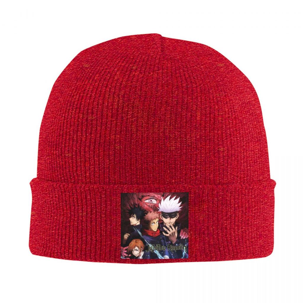 Megumi Besto Friendo Jujutsu Kaisen Sukuna Anime Warm Knitted Cap Hip Hop Bonnet Hat Autumn Winter Outdoor Beanies Hats Adult