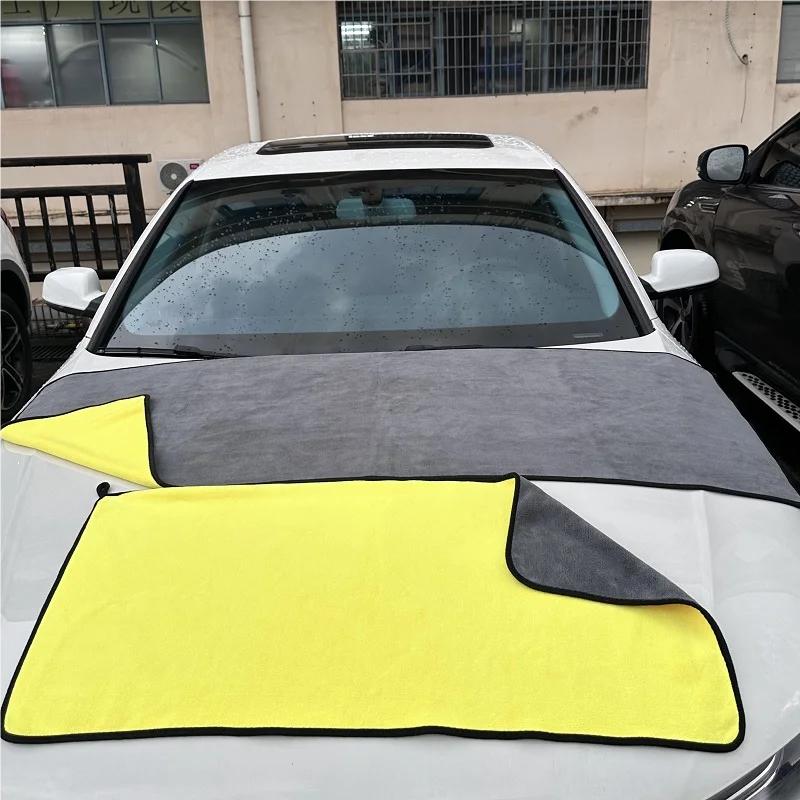 SEAMETAL Ręcznik do mycia samochodu 400GSM Mikrofibra Wysoka absorpcja wody Ręczniki do czyszczenia Pogrubiona Miękka Ściereczka do mycia i suszenia samochodu