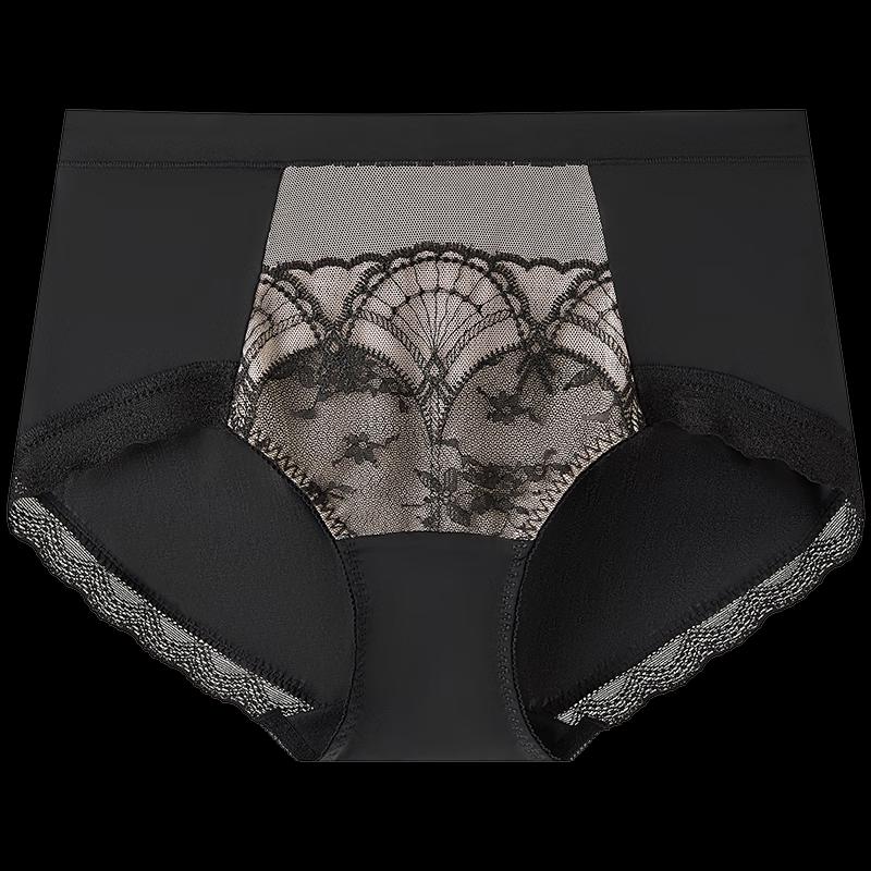 Manifen Women's Sexy Lace Mid-Low Waist Briefs
