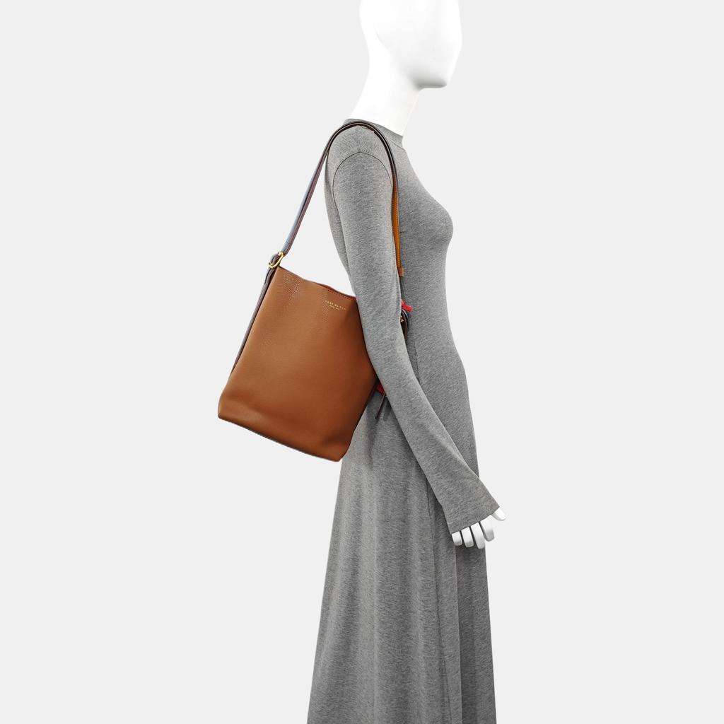 [Pre-Owned] Brown Leather Shoulder Bag - Very Good #2D6738