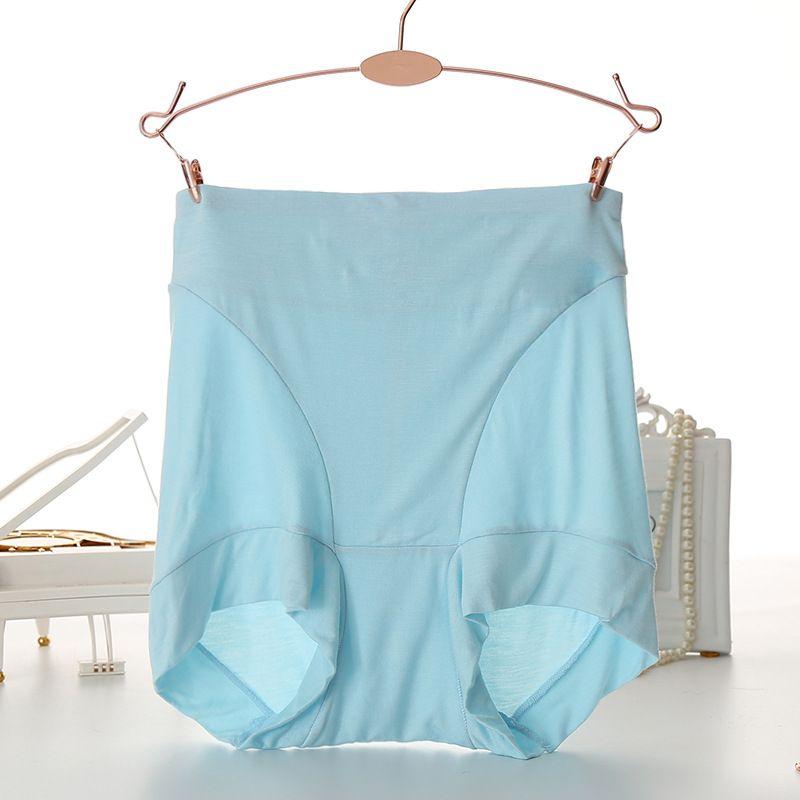 Women's High-Waisted Plus-Size Seamless Tummy Control Extended Boy Shorts Mom Butt-Covering Underwear