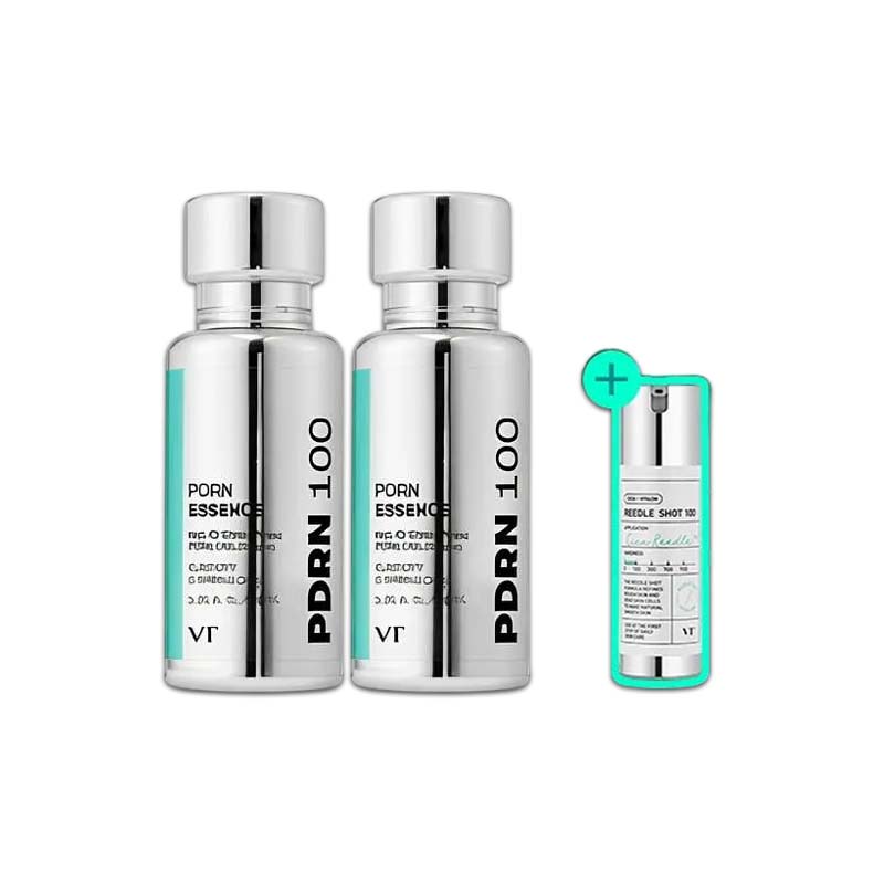 VT PDRN Essence 100 30ml 1+1 Double Special Set Korean Glow Serum 1+1 Double Set + Reedle Shot 100 10ml
