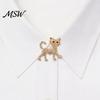Cat Shaped Pin Rhinestone Shape Brooch Pin, Kitten Lapel Clip for Animal Accessory Women Girls, Sweater Cardigan Coat Suit Decoration Jewelry