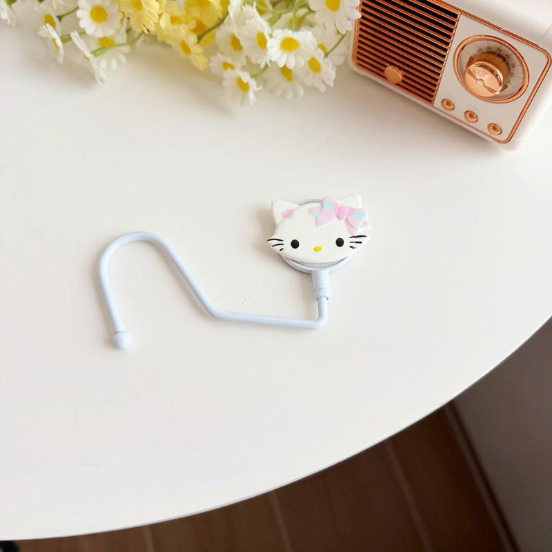 Hello Kitty Hook Kuromi My Melody Hooks Desktop Hooks for Hanging Bag Cap Cup Data Cable Desktop Organizer