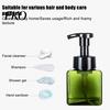 Facial Cleanser Foaming Bottle 250/450ML Press Soap Dispenser, Refillable Hand Shampoo Shower Gel Dispenser Container, Empty Pump Lotion for