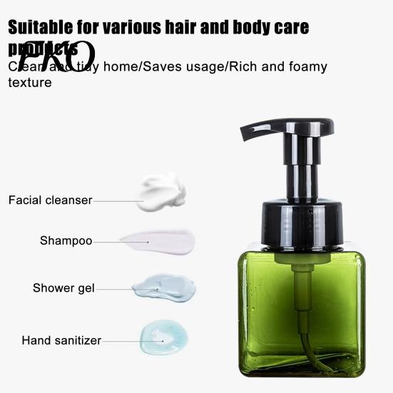 Facial Cleanser Foaming Bottle 250/450ML Press Soap Dispenser, Refillable Hand Shampoo Shower Gel Dispenser Container, Empty Pump Lotion for