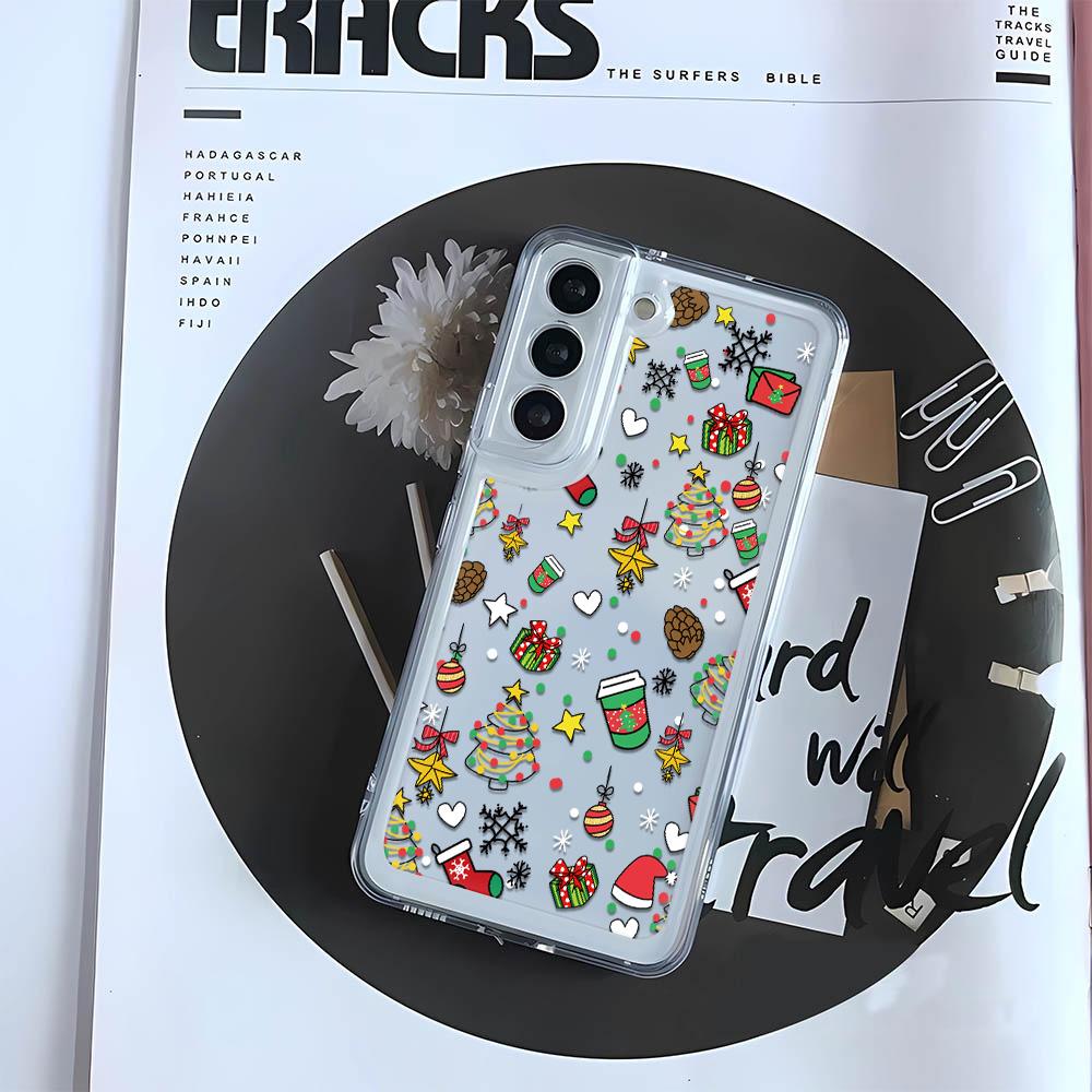 

Soft Tpu Case For Samsung M23 F23 M53 M33 5G Case On Samsung A14 S23 Plus Ultra FE Case Cover Funda Bumber Happy Christmas For Samsung S23 FE