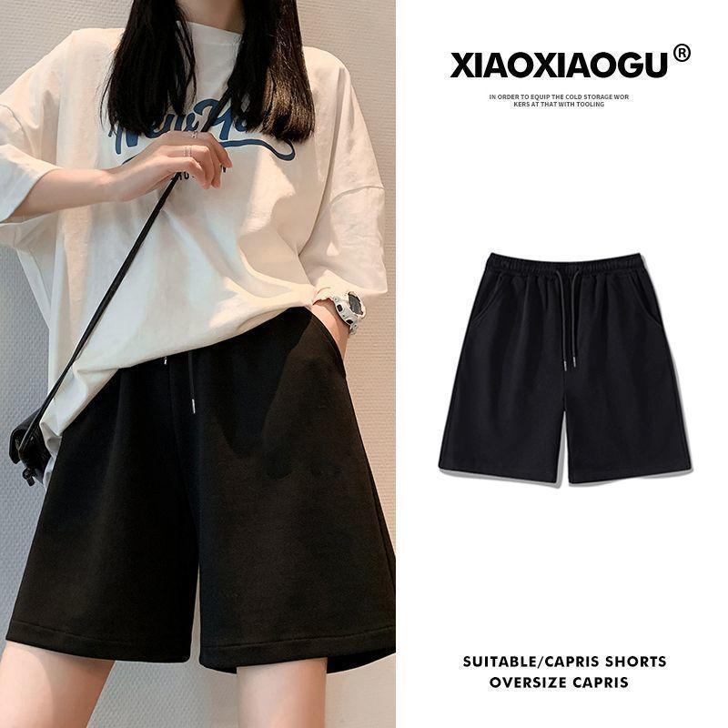 

Женские серые спортивные брюки с высокой посадкой: Стройнящий свободный крой, волшебные широкие брюки для весны/осени 2025. M (95-105 jin)