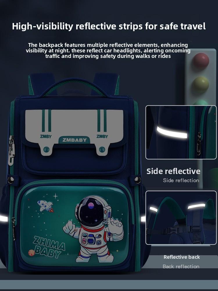 Kids Cartoon School Backpack With Durable Pu Material For Elementary Students