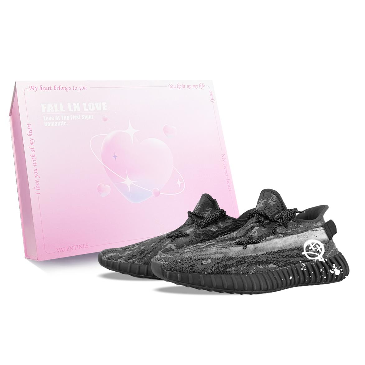 

Adidas Originals Yeezy Boost 350 V2 Abrasion Resistant Abrasion Resistant Low top Casual Shoes Unisex Black White ID4811(Team373-BOX) 36
