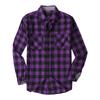 Men's Casual Fashion Plaid Long Sleeve Shirt Men's Pocket Button Shirt