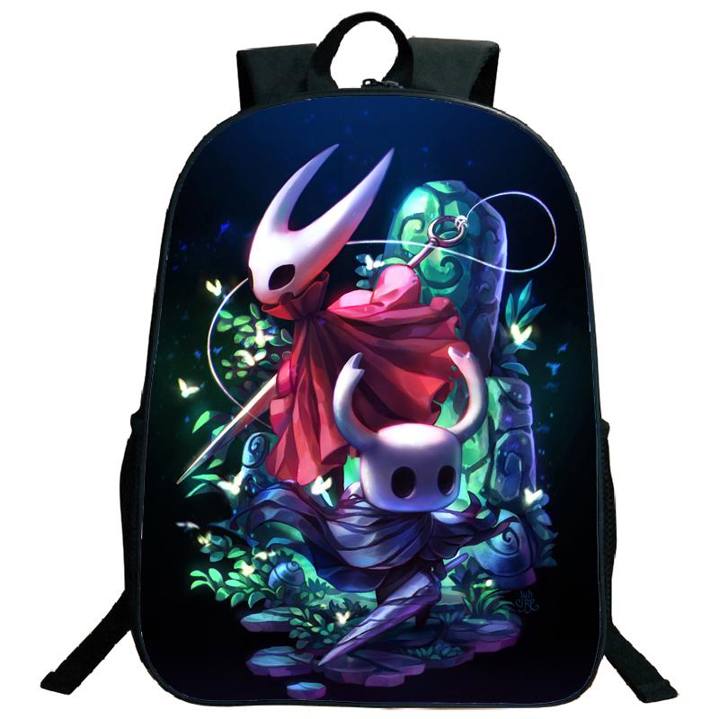 Hollow Knight Backpacks Hot Game Lightweight Laptop Teens School Bags Women Girls Capacity Cartoon Travel Mochilas