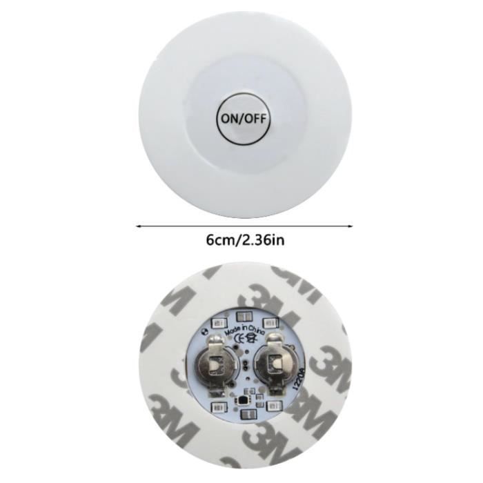 Dessous de verre lumineux LED - Lot de 6 - Multicolores - Étanches - 7 couleurs différentes