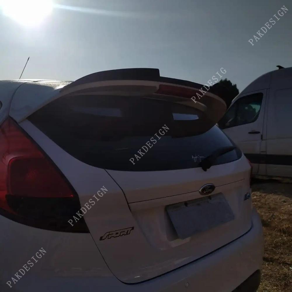 Tail Wing Roof Spoiler Cap Maxton Style Rear Wing Modified Decoration Accessories for Ford Fiesta ST Sport Van MK7 2008-2017 ABS