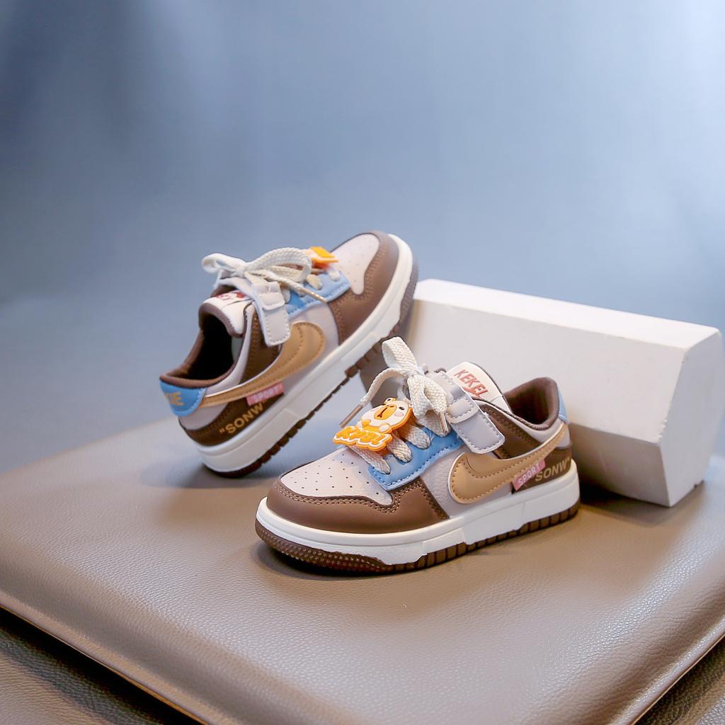 Kapibara Boys Shoes Sneakers 2025 New Autumn Children's Board Shoes Students Breathable Leisure Middle and Old Children