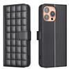 Small Square Grid Design PU Leather Flip Stand Wallet Phone Bag Case for iPhone XS,XR,XS Max,SE,iPhone 7,8,7Plus,11,11Pro,11Pro Max,12,13,14,15,16...